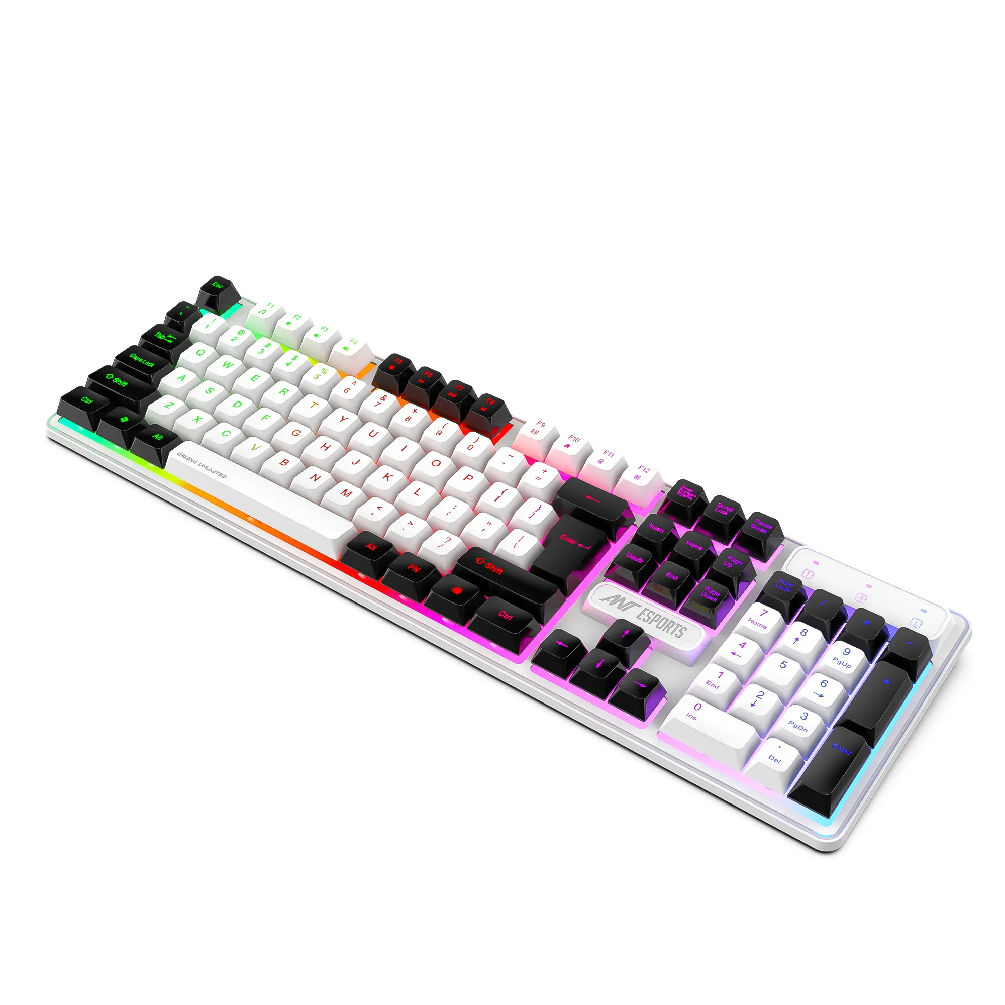 Ant Esports USB Gaming Keyboard Mouse Combo KM1610 RGB (Open Box) view 3